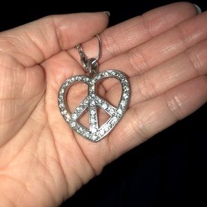 Peace sign necklace